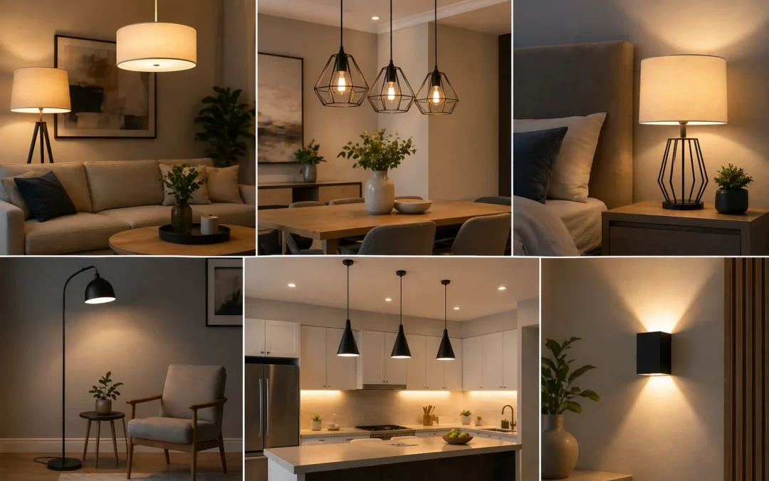 Cómo elegir la lámpara de interior perfecta para cada espacio de tu hogar