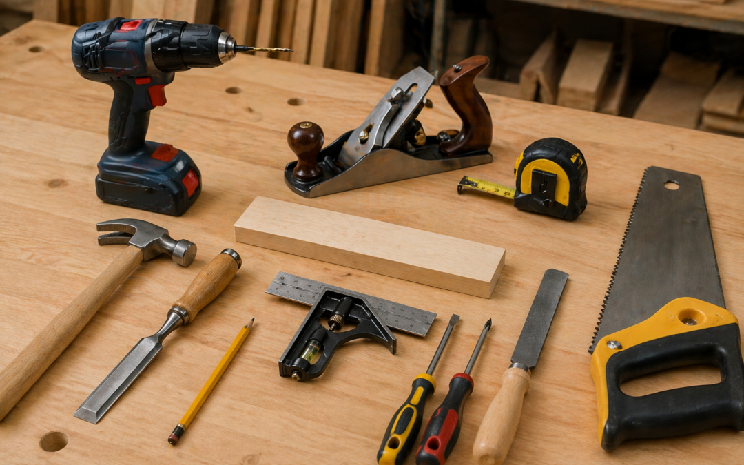Herramientas básicas para trabajos de carpintería en casa